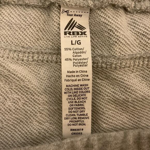 NWOT RBX Womens French Terry Elastic Waistband Shorts Size Large!! - Picture 5 of 7